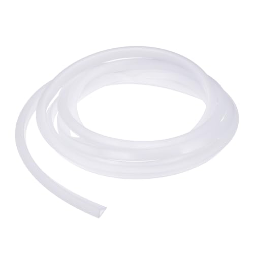 YOKIVE Clear Rubber U Channel Edge Trim, Silicone Door Seal Strip 1/4" Slot Fit for 7/32"-9/32" Edge | Metal Edge Guard Protector Great for Plywood, Glass, Sheet Metal (10-Feet)