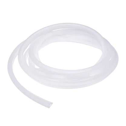 YOKIVE Clear Rubber U Channel Edge Trim, Silicone Door Seal Strip 1/4" Slot Fit for 7/32"-9/32" Edge | Metal Edge Guard Protector Great for Plywood, Glass, Sheet Metal (10-Feet)