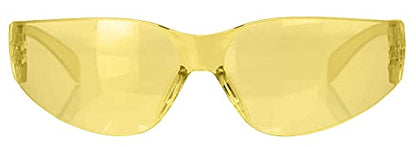 BISON LIFE Yellow Safety Glasses for Men & Women, ANSI Z87.1, 12 Pack - color: Yellow/Yellow