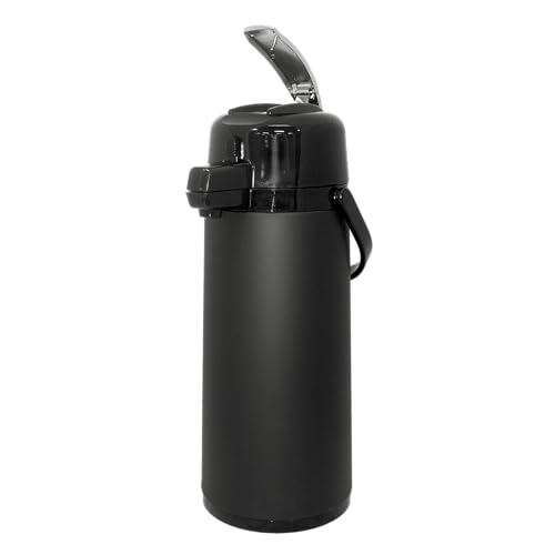 Service Ideas Eco-Air Airpot with Lever, 74.4oz, Glass Vacuum Insulated