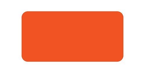 5S Location Marking Dash - Adhesive Dash Shaped Floor Marker by Graphical Warehouse - Rounded Corners (3x1.5 (50 Pack), Orange) - color: Orange, size: 3x1.5" (50 pack)