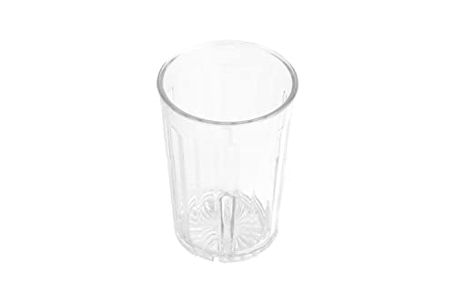 G.E.T. 8805-1-CL-EC Heavy-Duty Shatterproof Plastic Faceted Tumblers, 5 Ounce, Clear (Set of 4) - size: 5 Ounces, style: Set of 4
