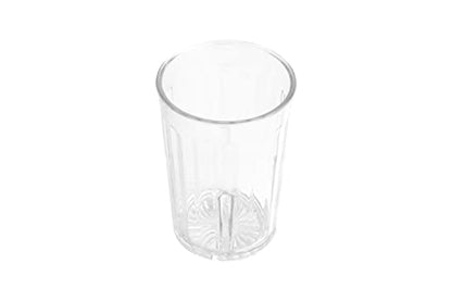G.E.T. 8805-1-CL-EC Heavy-Duty Shatterproof Plastic Faceted Tumblers, 5 Ounce, Clear (Set of 4) - size: 5 Ounces, style: Set of 4