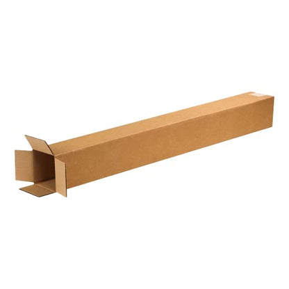 BOX USA & Aviditi 4x4x48 and 4x4x36 Tall Corrugated Boxes 25 Pack Bundle