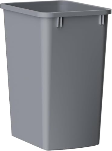 ROOMTEC 35QT Kitchen Trash Can,Lightweight and Sturdy Slim Trash Can,1 Pack - color: Grey, style: 1PCS