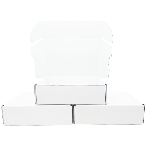 7x5x2 Inches White Corrugated Cardboard Shipping Boxes Set of 2 - size: 7x5x2 inch 2 Pack