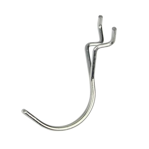 Pegboard Hooks 25-Pack 1.5in J-Hook - Zinc Plated - Will Not Fall Out - Fits Any Peg Board - Multipurpose - Organize Necklaces, Jewelry, Retail Items, Keys, Craft or Supplies - color: Zinc Plated, size: 1.5” - 25Pack