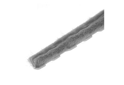 CRL Z78374C 100ft Roll Zipper Pile Weatherstrip, 0.450" Pile Height, 0.270" Backing Width-Gray