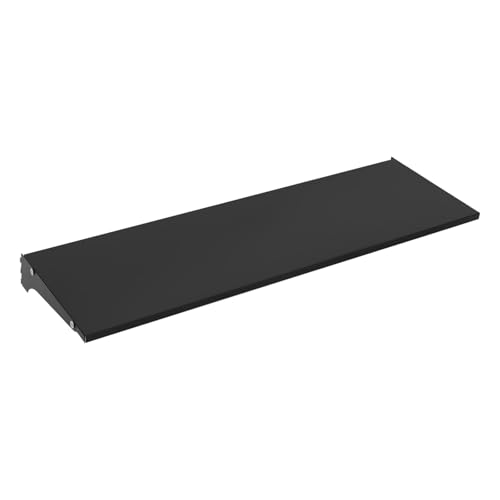 4 Packs Gondola Shelves for Industrial Grade Black Pegboard Display Stand, End Shelf for Gondola Shelving Unit, Retail Display Shelves