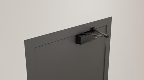 Commercial Extra Heavy Duty Hydraulic Door Closer - DRIWON DN-9500 Black -Sturdy Cast Iron Body, Steel Arm, Attractive Powder Coated Finish, Adjustable for High Traffic
