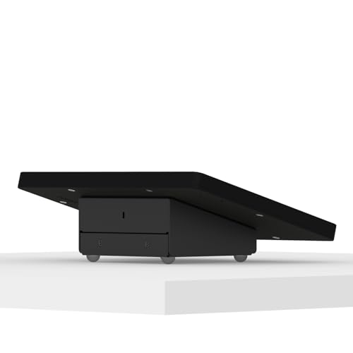 VidaMount Black Enclosure and Fixed Tilted 15° Desk/Surface Mount [Bundle] Compatible with iPad 2/3/4 - color: Black, size: iPad 2/3/4