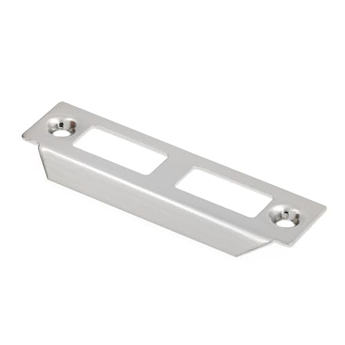 Prime-Line E 28335 Mortise Keyed Lock Set with Glass Knob, Single Pack - color: Satin Nickel