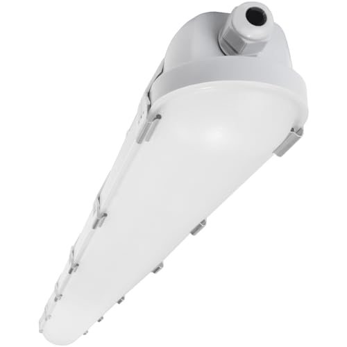 HYPERLITE 65W 4FT LED Vapor Light, 45W/55W/65W Vapor Proof Tight Light Fixture, 8450lm 4000K/5000K/6000K Selectable, AC120-277V Waterproof LED Outdoor Shop Light for Car Wash,Garage,Warehouse,ETL - size: 4FT | 1 PACK