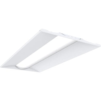 Lithonia Lighting 2x4 LED Troffer Light, Adjustable Lumens, 3-in-1 CCT - color: 4000-6000 Lumens, White, size: 2 Feet by 4 Feet