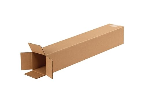 Secure Seal - 4x4x36 Pack of 25 Corrugated Cardboard Packing Shipping Mailing Moving Carton Boxes - color: 25 Pack, size: 4x4x36