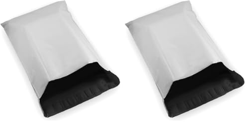 50 EcoSwift 12 x 16 White Poly Mailers Size #5 Self Sealing Bulk Packaging Materials Shipping Supplies Envelopes Bags 12 inches by 16 inches (Pack of 2) - size: 12x16 (Pack of 2)