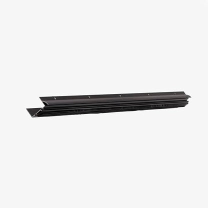 Heavy-Duty U-Shaped Door Bottom Seal Closer Fire Rated, Black Anodized, Clear Anodized, Weatherproof U-Shaped Door Bottom Seal (Black Anodized, 32) - size: 32 Inch