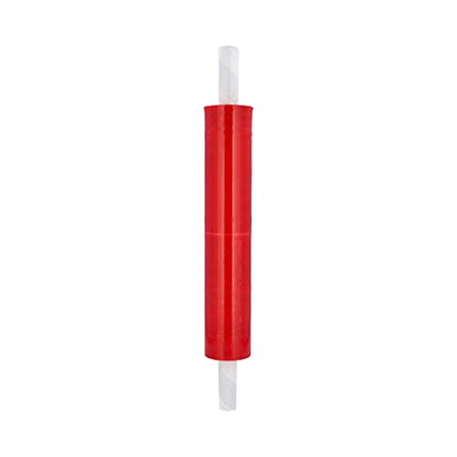 PSBM Red Stretch Film/Wrap with Extended Core Handles, 1 Roll 20 Inch x 1000 Feet 80 Gauge Heavy Duty Clear Plastic Wrap Industrial Strength Shrink Film for Moving, Packing & Shipping - size: 1 Roll, style: Red
