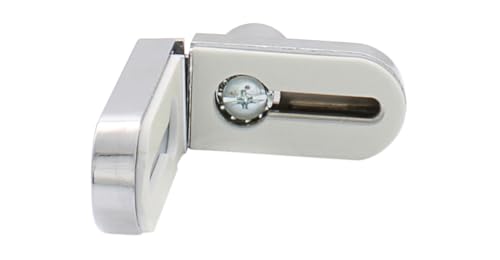 CRL Chrome No-Drill Showcase Lock - Keyed Alike