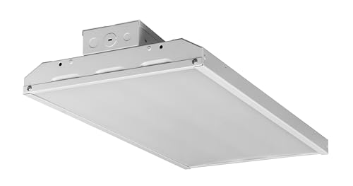 CLT LED Linear High Bay Fixture, 150 Select Wattages, 3 Select CCT, 0-10V Dimmable, Commercial Bay Fixture for Warehouse Workshop Garage, 120-277V, 2-FT, 24 Inch. DLC, UL Listed.