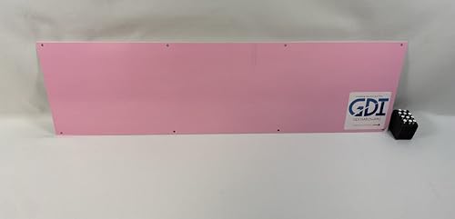 Anodized Aluminum Kickplates, Various Sizes, Colors, and Mounting Options Available, 0.040-Inch Profile, Square Corners, American Made (Ultra White, 8" x 38" - for 40" Door) - color: Ultra White, size: 8" x 38" - for 40" Door