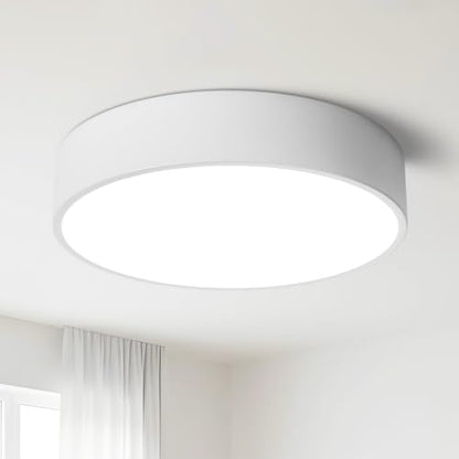 15.7inch Dimmable Large White Flush Mount LED Ceiling Light Fixture - color: White, size: 15.74 inch
