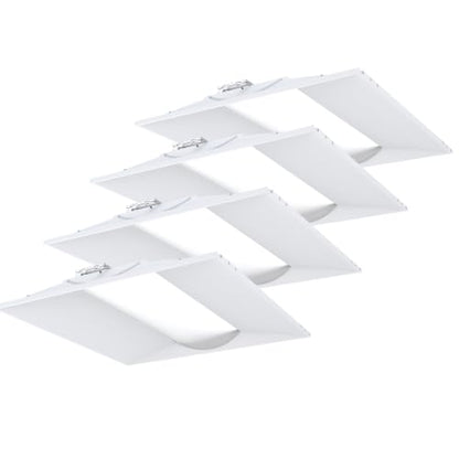 Lithonia Lighting Stack Switch 2x2 LED Troffer Light, Adj Brightness, 4-Pk