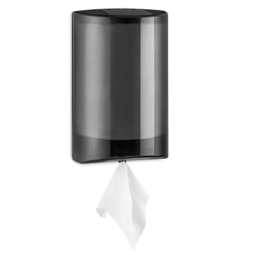 EZ Pull Center Pull Junior Commercial Paper Towel Dispenser | Holds 300 Paper Towel Sheets | for Commercial Restaurants, Bathrooms, Warehouses - color: Black, size: Junior Towel Dispenser