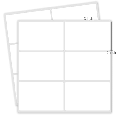 2×3 Inch Removable Blank Freezer Labels,Water/Oil/Tear Resistant/Ink Won't Smudge No Residue (120pcs,1 Bag) - size: 2×3 inch