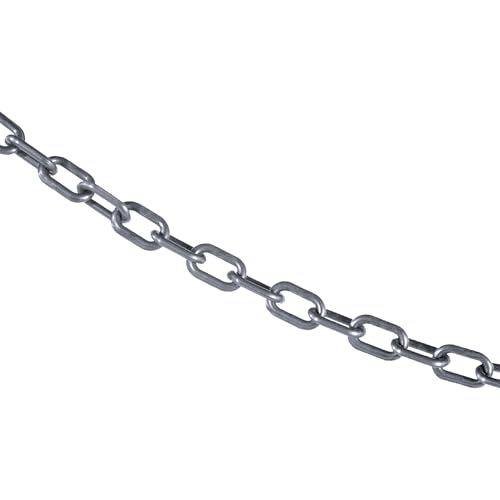 Mr. Chain HDPE Safety Chain, Silver, 3/4 in Link x 25 ft Length (00008-25) - color: SILVER, size: 3/4 IN