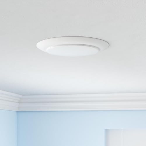 PARMIDA (12 Pack) 5/6 Inch Dimmable LED Disk Light Surface Flush Mount 15W, UL Listed, Recessed Retrofit Ceiling Disc Lights, Energy Star, Installs into Junction Box Or Recessed Can,1050lm - 3000K - color: 3000K (Soft White), size: 12 Pack