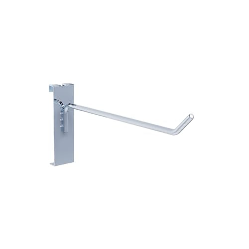 Grid Wall Hooks, 25 PCS, 6 Inch Metal Gridwall Hanging Hangers - color: Chrome, size: 6 Inch