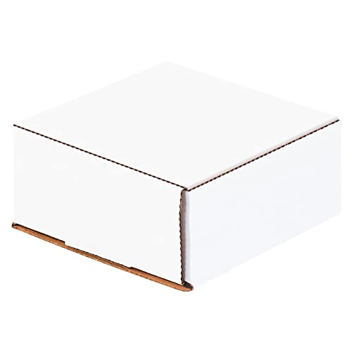 Box USA BMLR1 4 3/8"L x 4 3/8"W x 2"H, White (Pack of 50) - size: (013) 4 3/8" x 4 3/8" x 2", 50-Pack