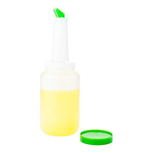 Restaurantware Plastic Storage Container Bottle, Quick Pour, 2.5 qt - color: Green, size: 80 Ounces