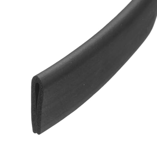 PATIKIL Rubber Edge Trim, 1/16"(2mm) x 3.3Ft Length EPDM U Channel Edge Protector U Shaped Gasket for 0.5-2mm Mirror Glass Protector, Black (6x17mm) - color: Black, size: 1/16"x3.3Ft(0.5-2mmx6x17mm)