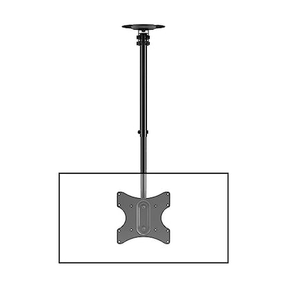 Suptek Ceiling TV Mount Fits Most 23-43 inch LCD LED Plasma Panel Display with Max VESA 200x200mm Loaded up to 35kg/77.16lbs Height Adjustable MC3260 - size: Max 43" TV
