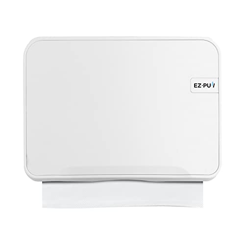 EZbrnd Wall Mount MULTIFOLD Paper Towel Dispenser for Kitchen/Bathroom/Office/RV/Airbnb, White, 3200-EZ - style: Mini White