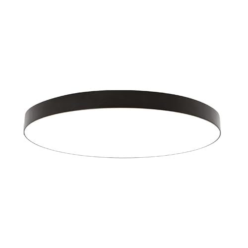 Goodlite 11" 20W LED Edgeless Round Surface Mount Black Finish Modern Ceiling Disk Light, Dimmable, 2000 Lumens, 5 Selectable Color Temperatures (27k-30k-35k-41k-50k) J-Box Installation, 1ct (G-48547) - color: Black, size: 11 Inch