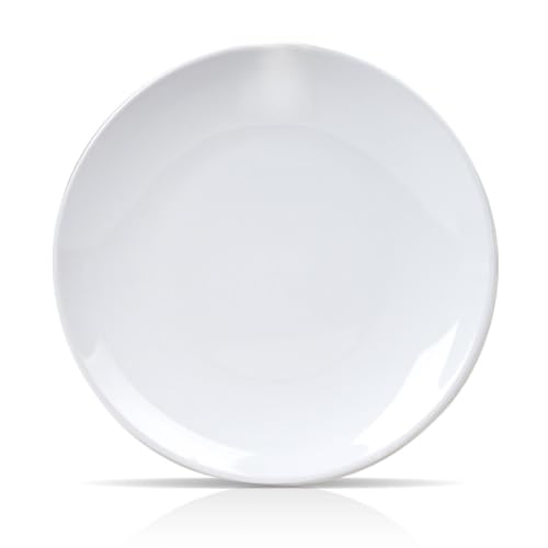 Restaurant Value, Stoneware Coupe Shape Plate 10.5", Bright White, Case of 12 - color: Bright White, size: Plate 10.5"