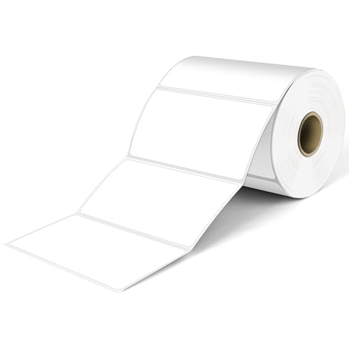 LLIKED 4" x 2" Direct Thermal Labels, 750 Barcode Shipping Labels - size: 4"x2"-1 Roll