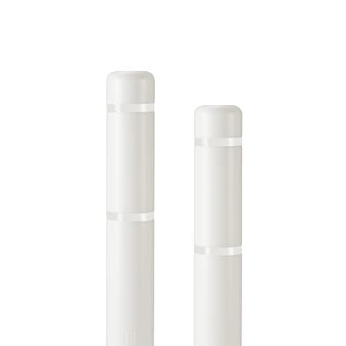BollardGard 4" x 52" 2-Pack Bollard Cover - High Visibility - Innoplast (White White Tape) - color: White White Tape, size: 2-Pack