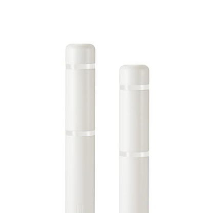 BollardGard 4" x 52" 2-Pack Bollard Cover - High Visibility - Innoplast (White White Tape) - color: White White Tape, size: 2-Pack