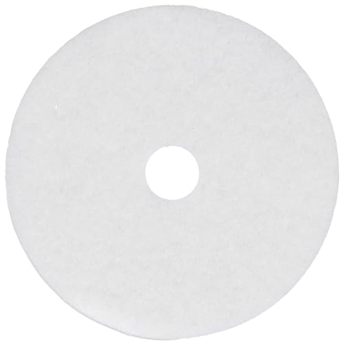 MVP Base Hit Premium White Buff Polish 20" Floor Pad (Box of 5) - size: 20"