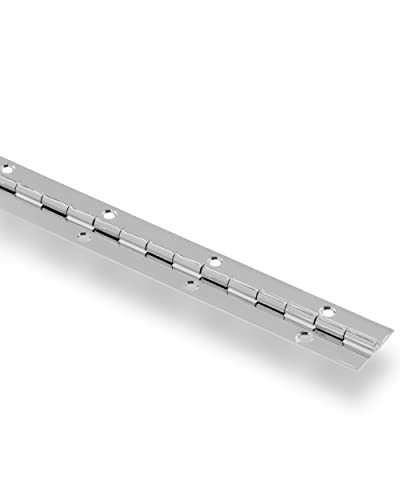 Hardware Essentials 853400 Continuous Pin 12" x 1-1/2" Stainless Steel - color: Steel Finish, size: 12" x 1-1/2"