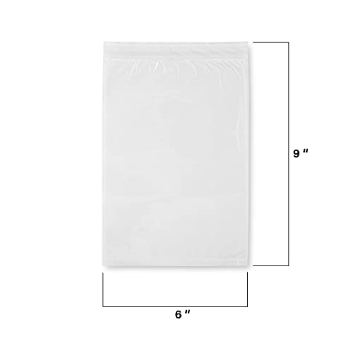 MT Products 6" x 9" Clear Packing List Envelopes - 50 Pack - Self-Adhesive Shipping Pouches with Press-Lock Seal - Reclosable Document Sleeves for Invoices & MSDS - size: 6 x 9 Inch