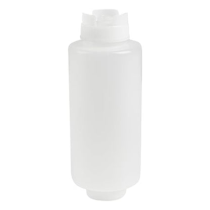 Restaurantware 32oz. FIFO Inverted Plastic Squeeze Bottle with Refill and Dispensing Lids - First In First Out - Perfect for Restaurants, Catering, and Food Trucks - 1ct box - style: 32 oz