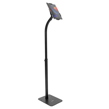 Mount-It! Anti-Theft Universal Tablet Floor Stand with Locking Clamp, Black