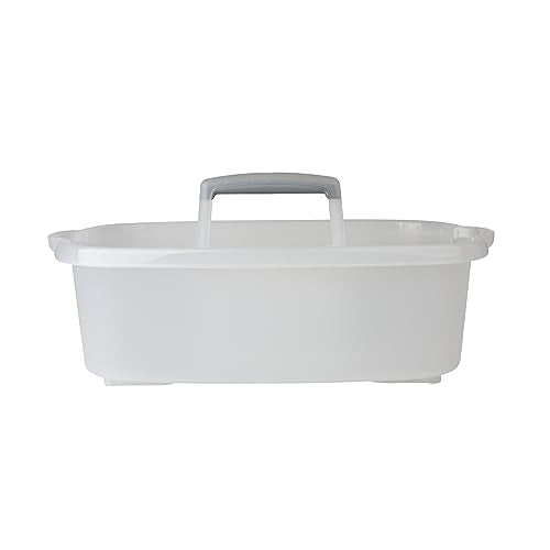 Casabella Plastic Multipurpose Cleaning Storage Caddy with Handle, 1.5-Gallon, Clear - color: Clear, size: 1.5 Gallon
