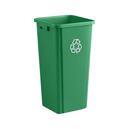 Green, 23 Gallon Square Commercial Trash Can, Heavy-Duty Garbage Can, Industrial Trash Bin for Restaurants/Commercial Facilities/Warehouses - color: Green, size: 23 Gallon
