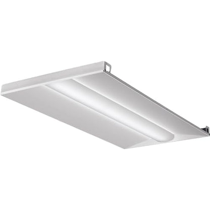 Lithonia Lighting 2x4 LED Troffer Light, BLT Series Low Profile LED Drop in Ceiling Light for Dropped Ceiling with Curved Ribbed Diffuser, 4000 Lumens, 3500K Neutral White - color: 3500K, size: 2 ft x 4 ft, style: Standard
